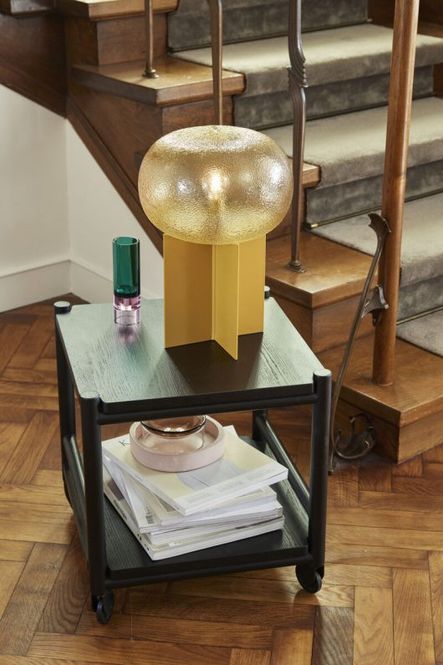 Hovedbilde Hübsch Podium Bordlampe Ravgul Natur FSC