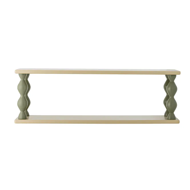 Hovedbilde Bloomingville MINI Bibiola Vegghylle Grønn/Beige ...