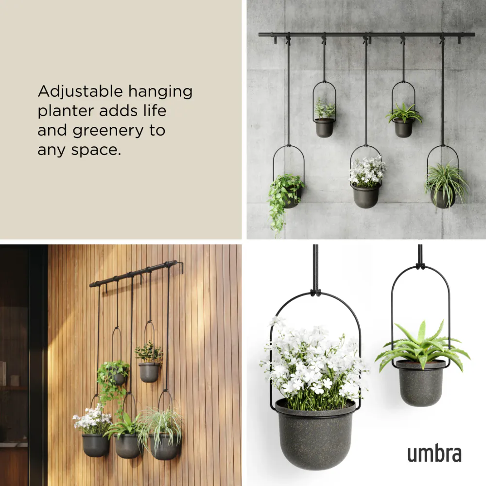 Umbra Triflora hengende blomsterpotter 5 stk sort