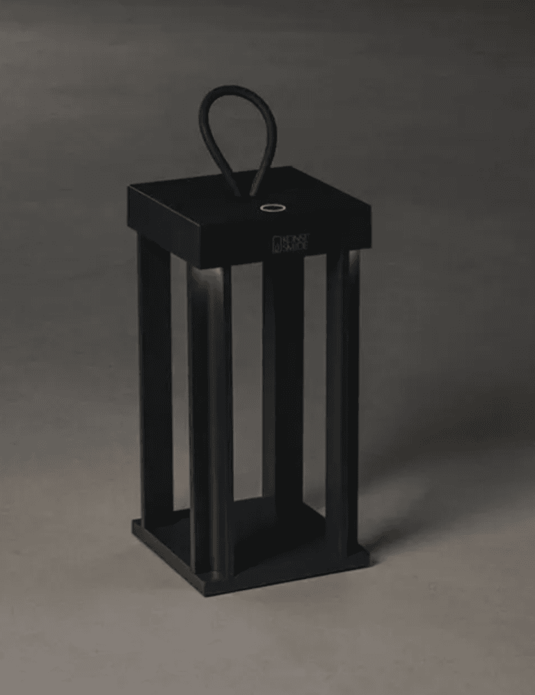 Trend Collection Cannes bord-/gulvlampe – oppladbar og dimbar, sort 42 cm