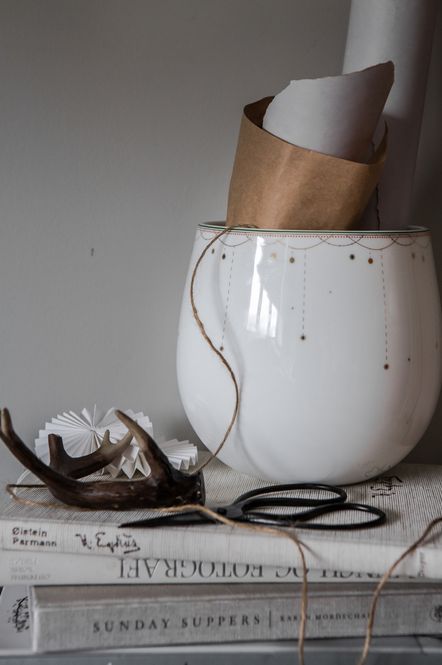 Hovedbilde Wik & Walsøe Julemorgen Girlander Krukke 16 cm