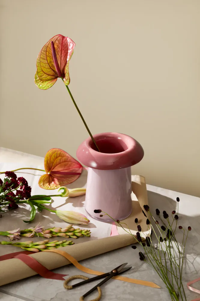 Holmegaard Soma Vase Rosa/Terracotta H22,5 cm