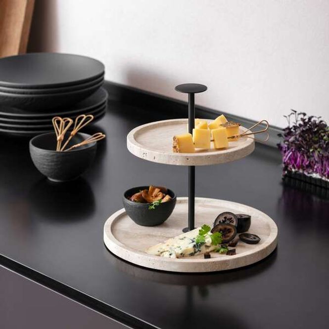 Hovedbilde Villeroy & Boch Manufacture Travertine Kakefat to ...