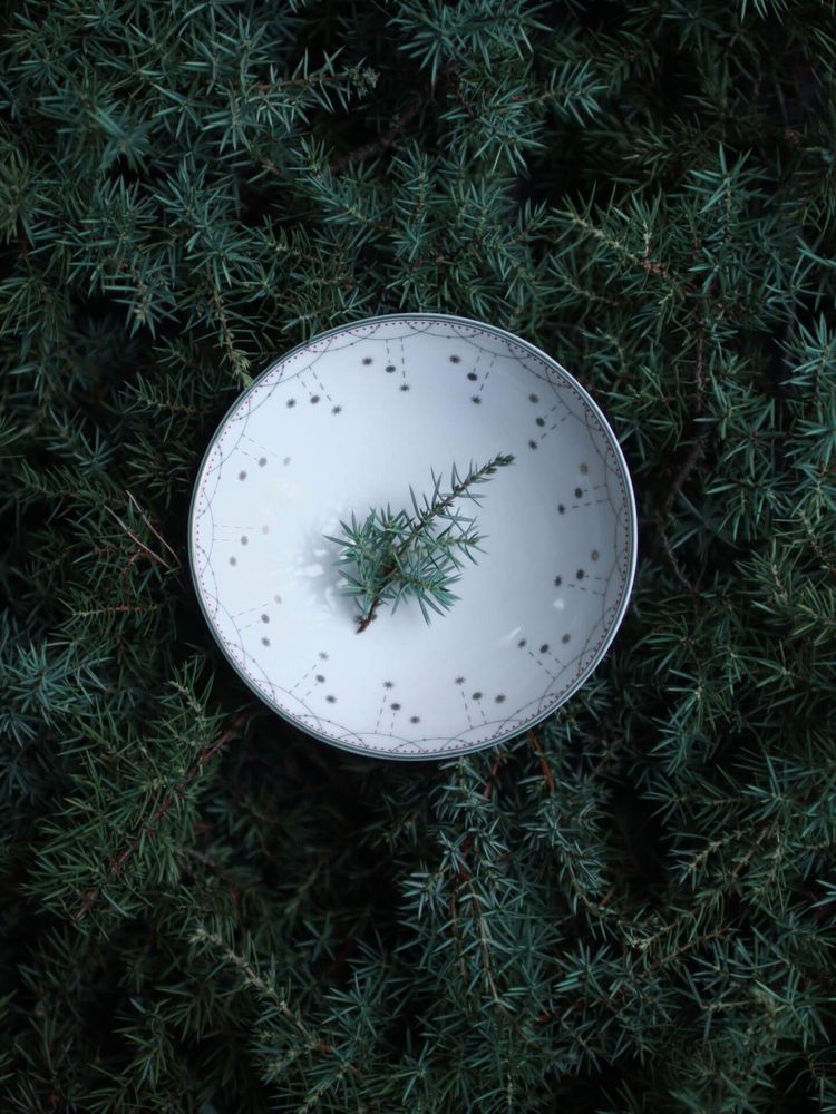Wik & Walsøe Julemorgen Girlander Dyp Tallerken 16 cm