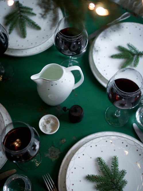 Hovedbilde Wik & Walsøe Julemorgen Girlander Ovalfat 45 cm