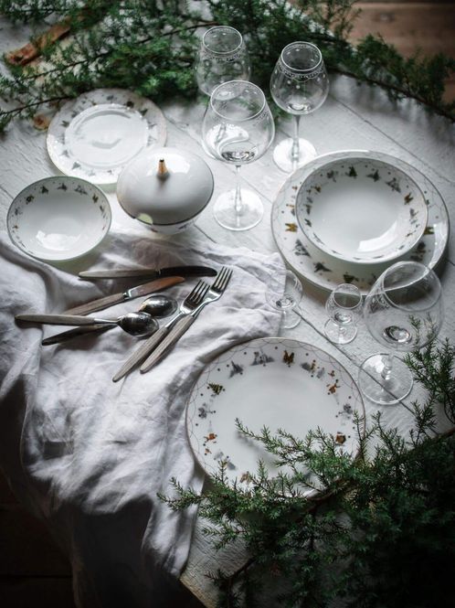 Hovedbilde Wik & Walsøe Julemorgen Girlander Ovalfat 45 cm