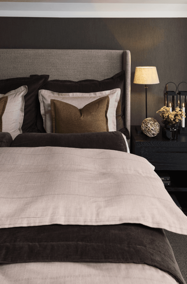 Halvor Bakke Briskeby sengesett 140×200 cm / 50×70 cm Kanel