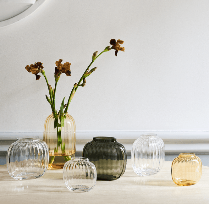 Hovedbilde Holmegaard Primula Oval Vase gul H12,5
