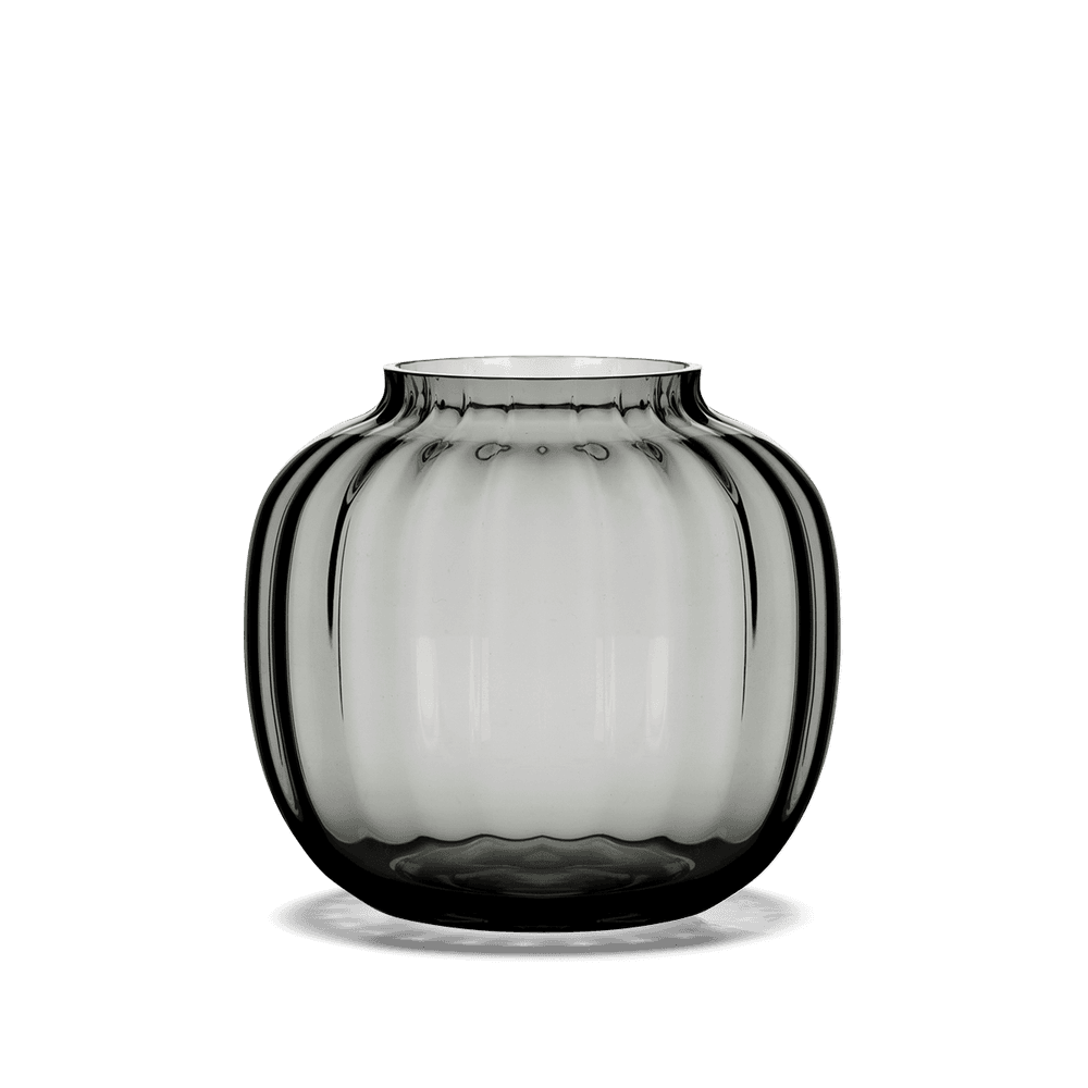 Holmegaard Primula Oval Vase smoke H17,5