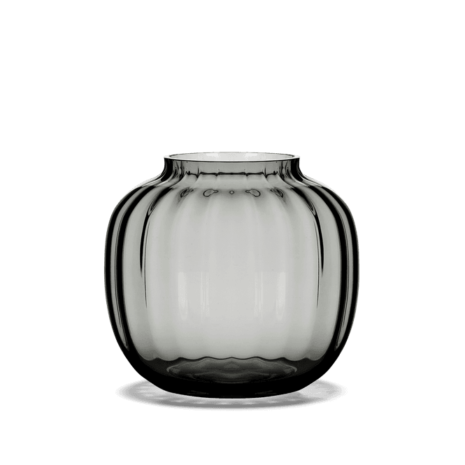 Hovedbilde Holmegaard Primula Oval Vase smoke H17,5