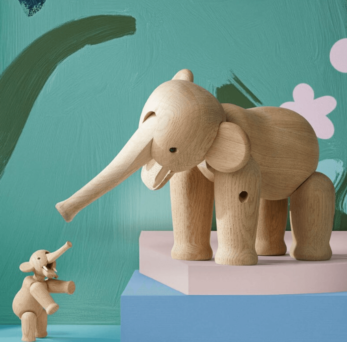 Kay Bojesen Denmark Elefant Stor 22 cm, Eik