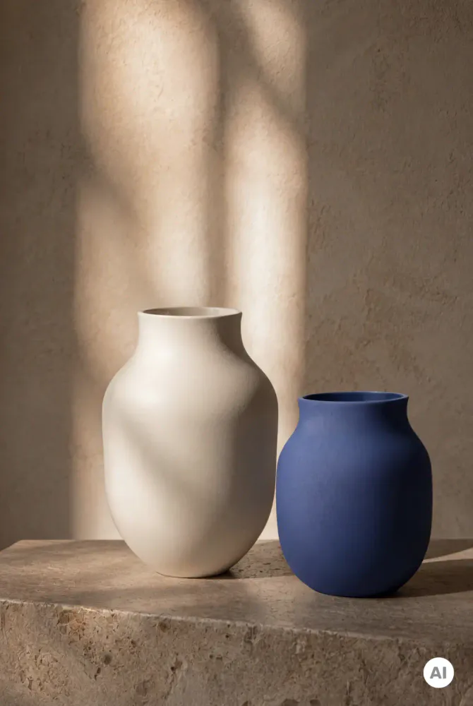 Kähler Studio Omaggio #1 Vase H31 cm Sand