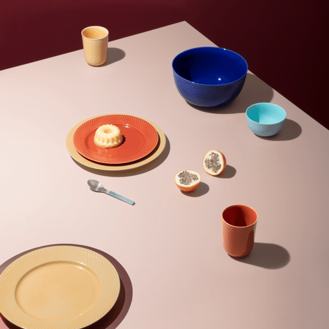 Hovedbilde Lyngby Porcelæn Rhombe Krus Terracotta 33cl