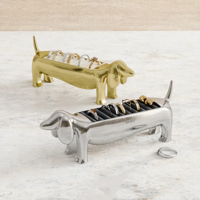 Hovedbilde Umbra Dachsie Ringholder Messing