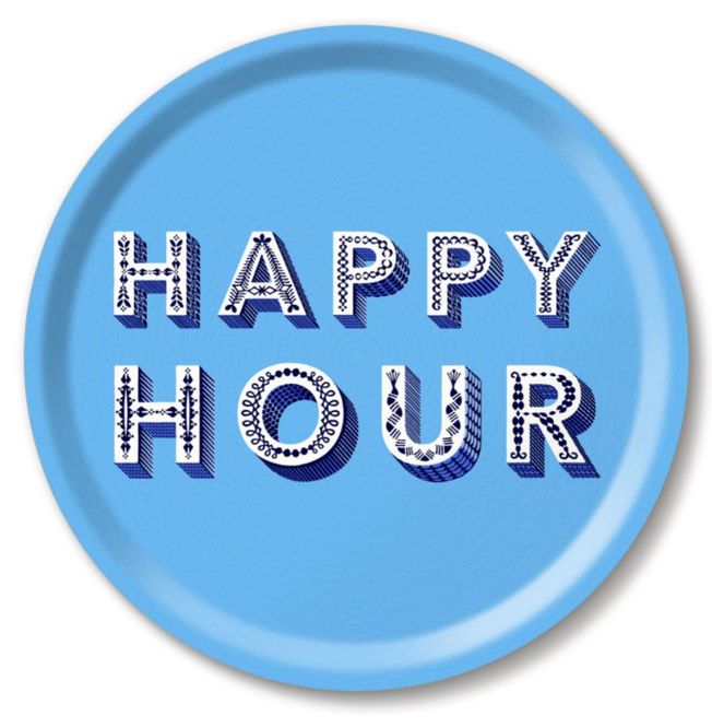 Hovedbilde Jamida Serveringsbrett Rund Ø31 Happy Hour