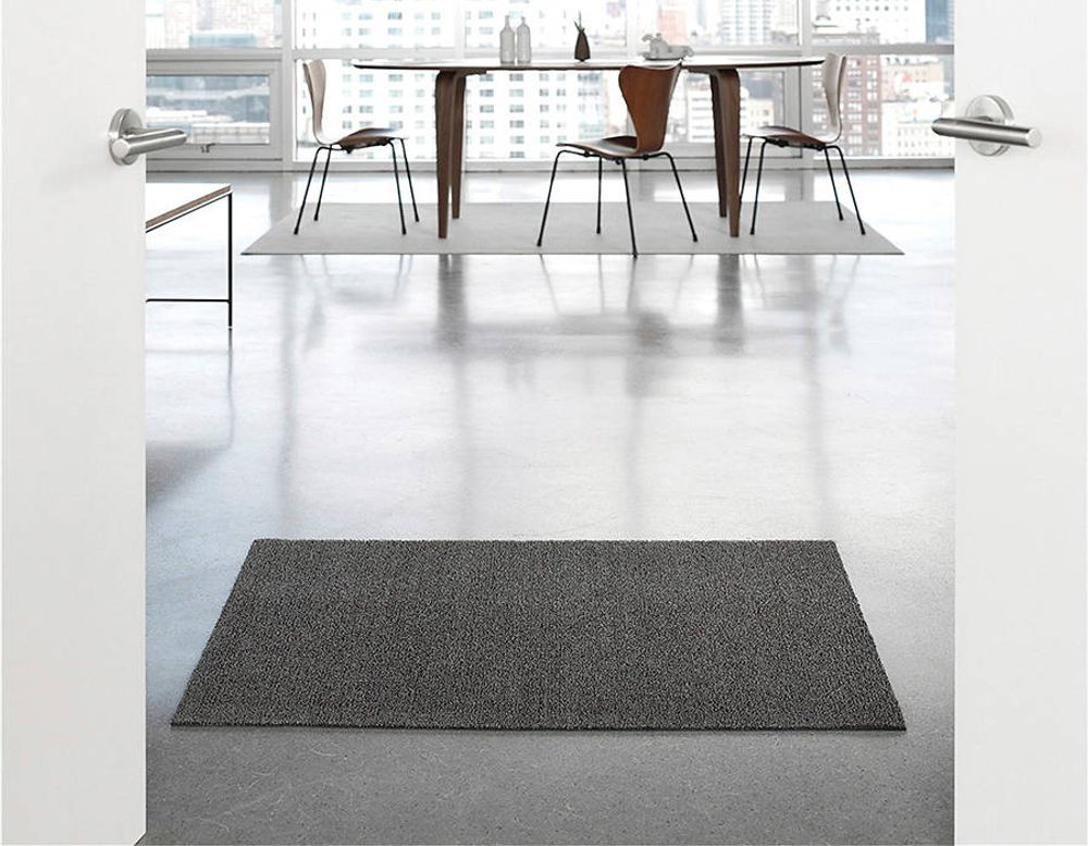 Chilewich Dørmatte Solid Mercury Stor