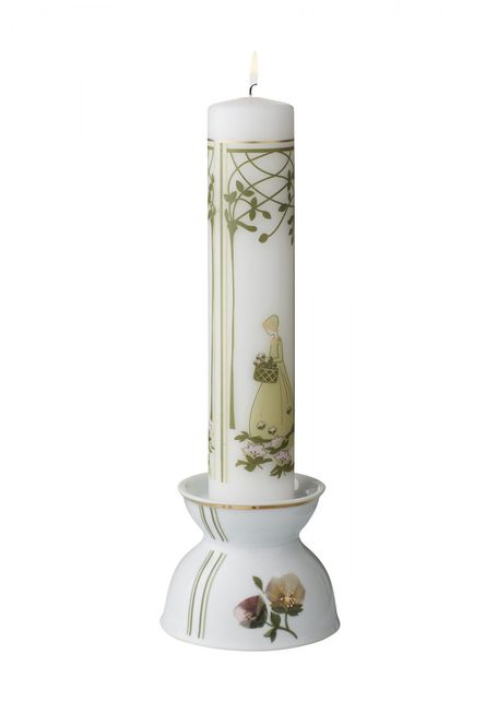 Hovedbilde Jette Frölich Lysestake med blomstermotiv (til ...