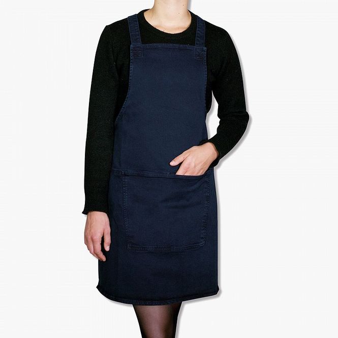 Hovedbilde Dutchdeluxes Suspender Forkle Canvas Mørk Blå