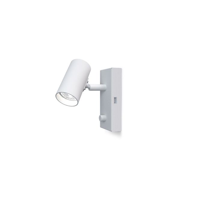 Hovedbilde Belid Tyson Vegglampe USB Høyre Hvit