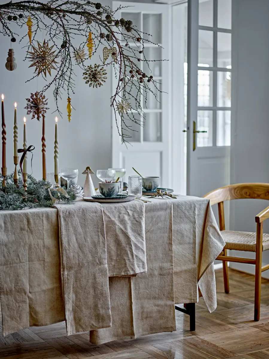 Bloomingville Terni Duk Lin Natur 200x150 cm