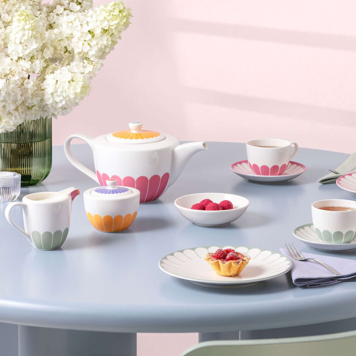 Villeroy & Boch Fleur Couleur Sukkerskål 27 cl