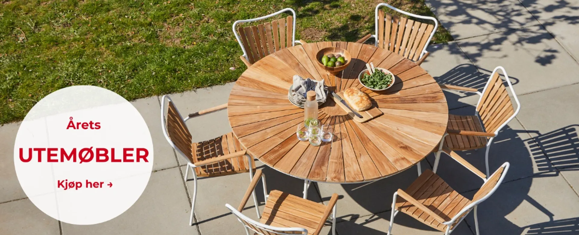 Kampanje på årets utemøbler. 