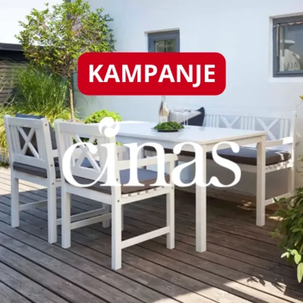 Kampanje på utemøbler fra Cinas.