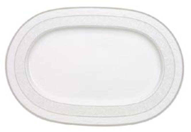 Hovedbilde Villeroy & Boch Grey Pearl Oval tallerken 35 cm