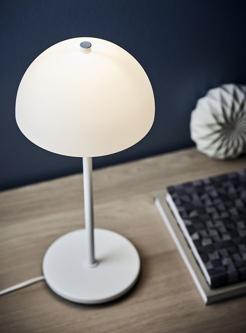 Hovedbilde Herstal Vienda X Bordlampe Hvit / Glass