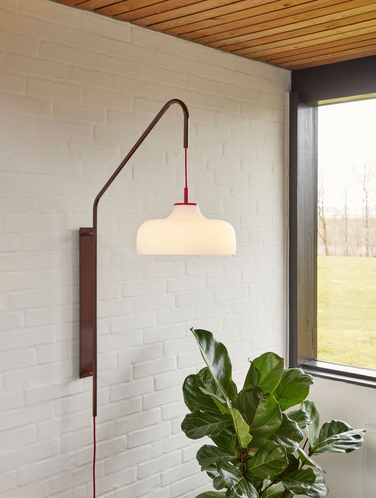 Hübsch Current Vegglampe Rød