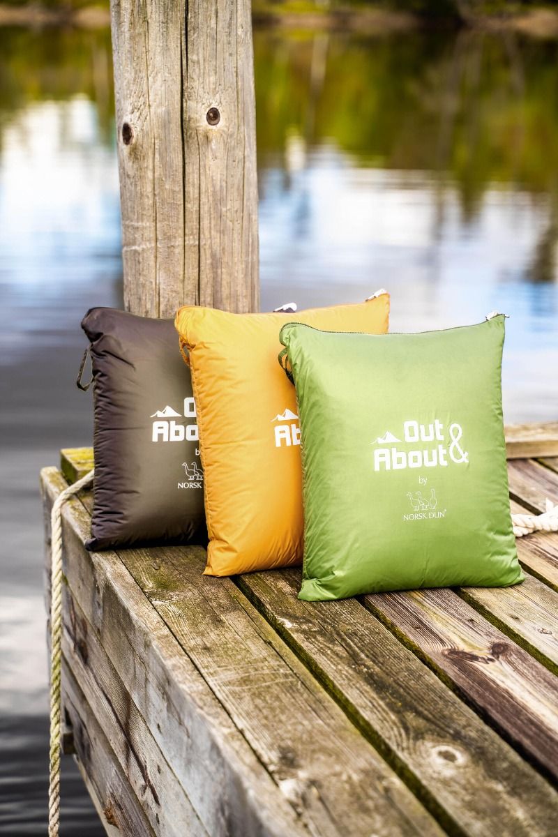 Norsk Dun Out&About Dunpledd 130x170 Gul