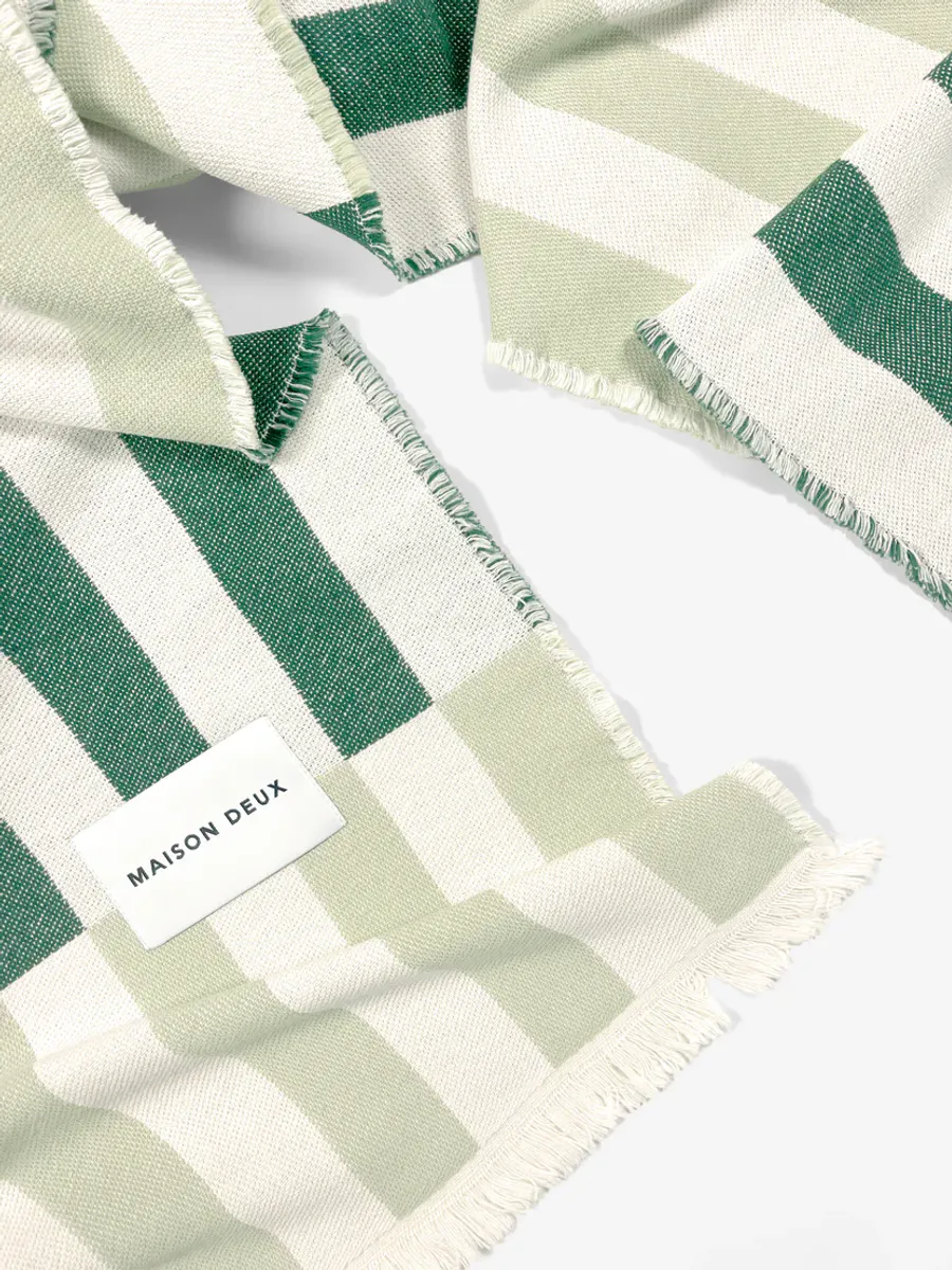 Maison Deux Tiles Pledd Salvie/Grønn