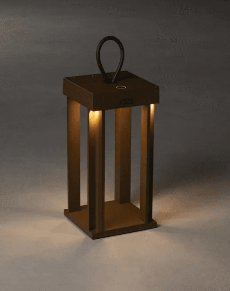 Trend Collection Cannes gulv-/bordlampe – oppladbar og dimbar, rust 42 cm